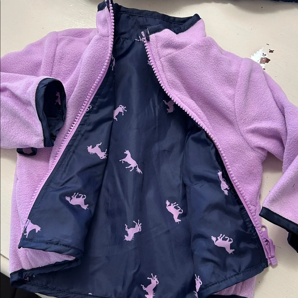 Oshkosh four in one baby girl, hooded coat size 12 months